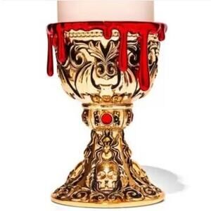 Bath & Body Works Blood Drip Chalice 3 Wick Halloween Candle Holder/Pedestal!!